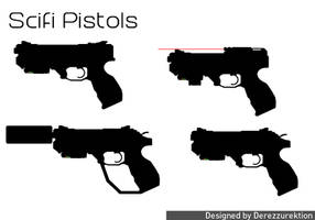 Sci fi Pistol set