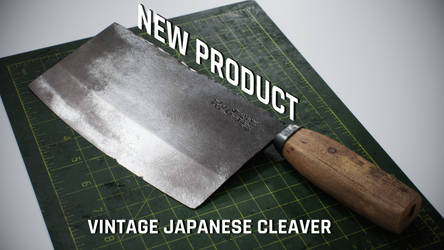 Vintage Japanese Cleaver | For Sale Asset by DeRezzurektion