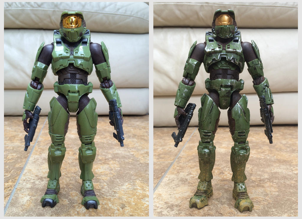 Master Chief Custom Figure Master Chief Custom Paint Job by DGartanddesign on DeviantArt