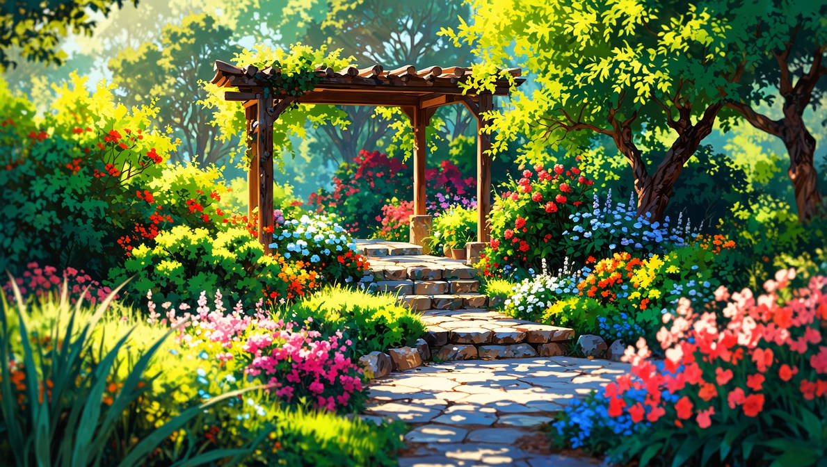 Leonardo Anime Xl Masterpiece A Garden Bokeh This by Otokoda on DeviantArt