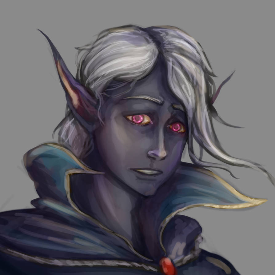 Drow In Robe Wizard Drow Wizard by OliSmithArt on DeviantArt