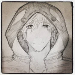 Makoto Tachibana with Killer Whale Hoodie