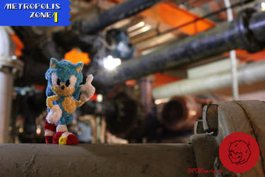 Sonic in Metropolis Zone- Pipe Cleaner Figure by Dynamo-Gear