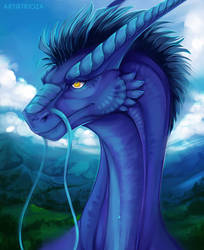 Eastern Dragon Portrait [Commission] by Trioza