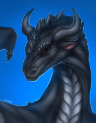 Dragon portrait for Drakhian [Commission]