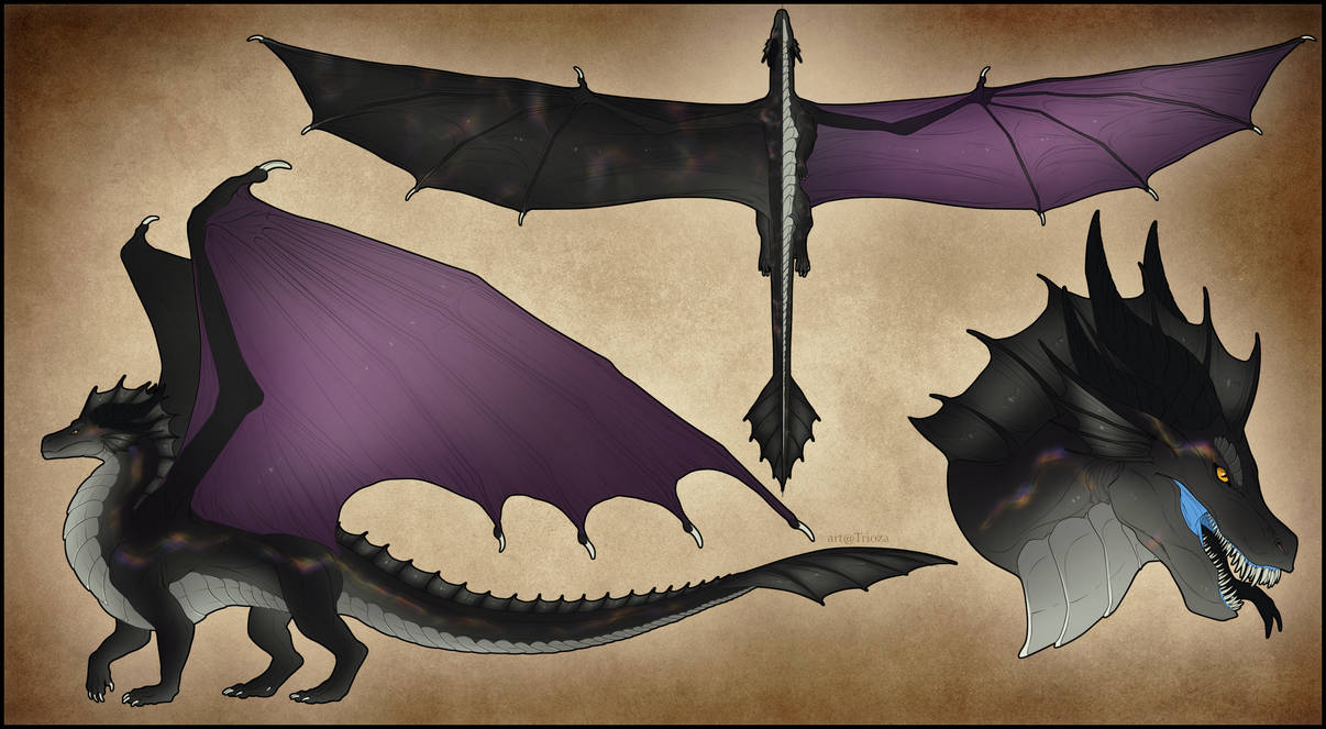 Dragon reference for Alkaline-Lady [Commission] by Trioza on DeviantArt