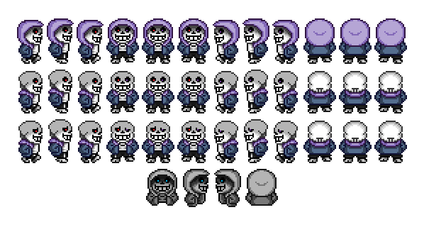 Pixilart - dust sans sprites by 65keL