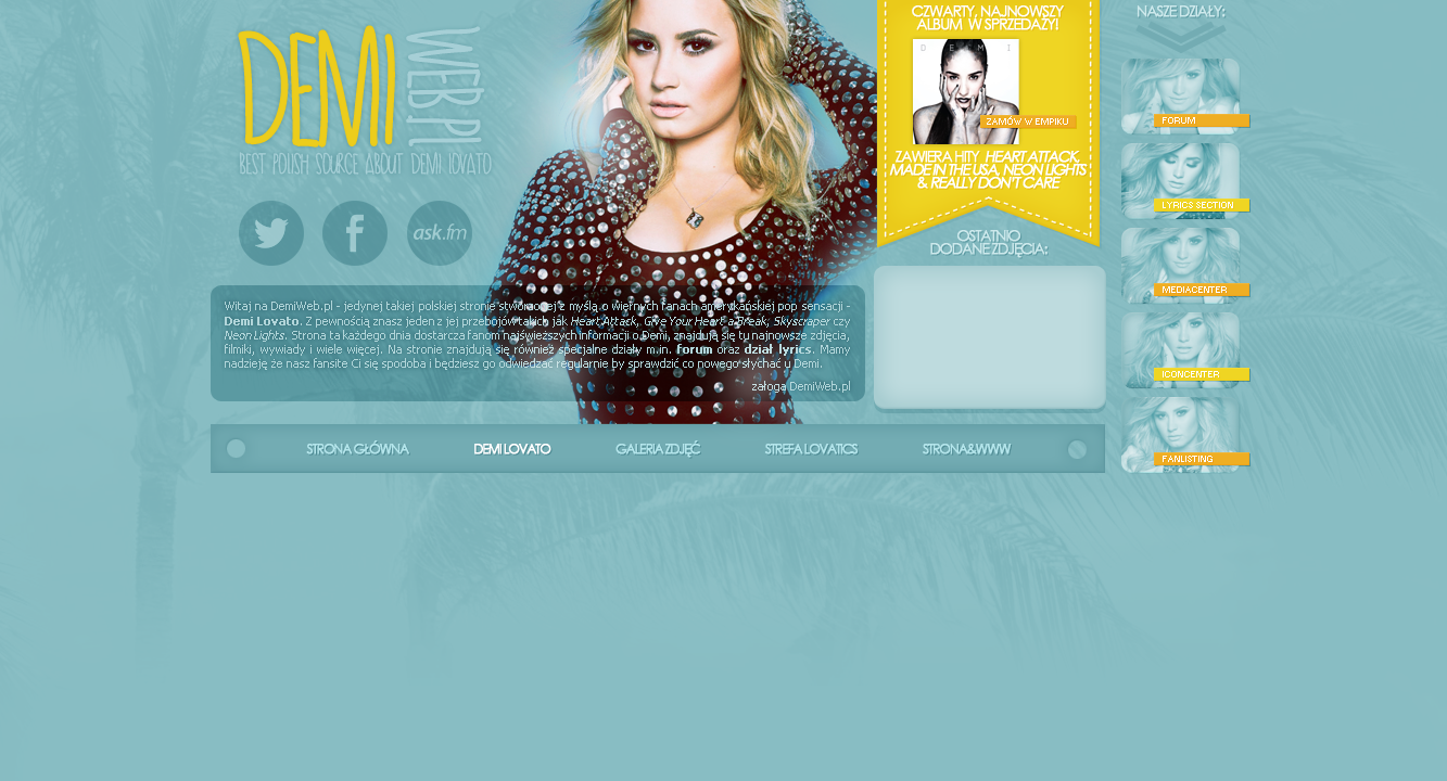 Demi on Cosmopolitan - header