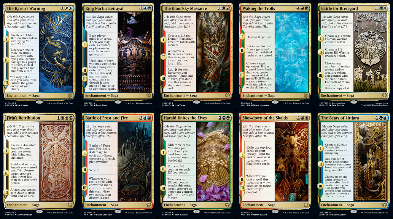 Saga Details about / The Three Seasons MTG Kaldheim *Uncommon* Enchantment