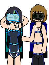 Scuba School Swimwear [Tekuno and Edward]