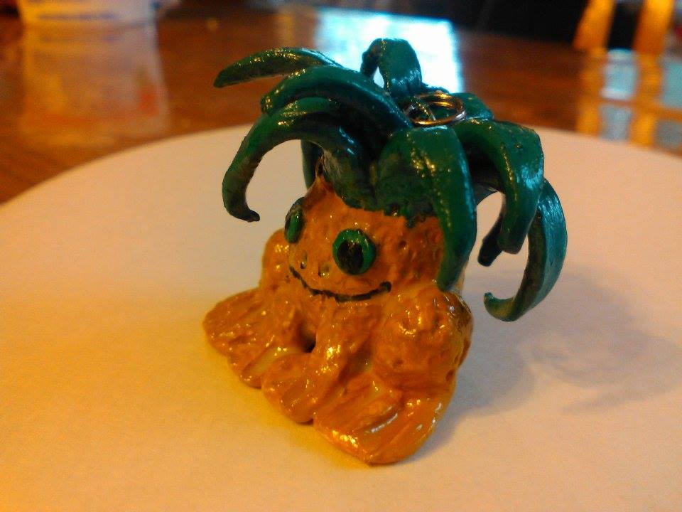 Pineapple Frog Charm