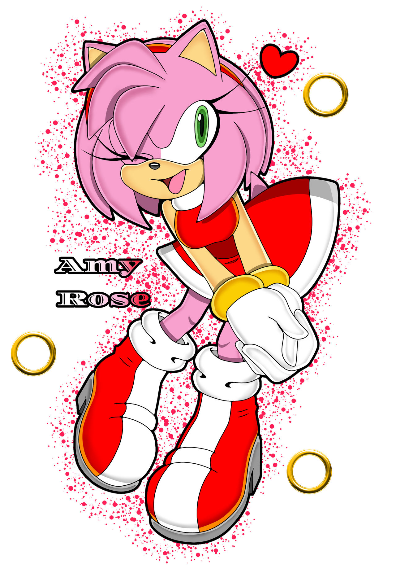 Amy Deviantart Amy Rose! ^^ by CaraTheCat233 on DeviantArt
