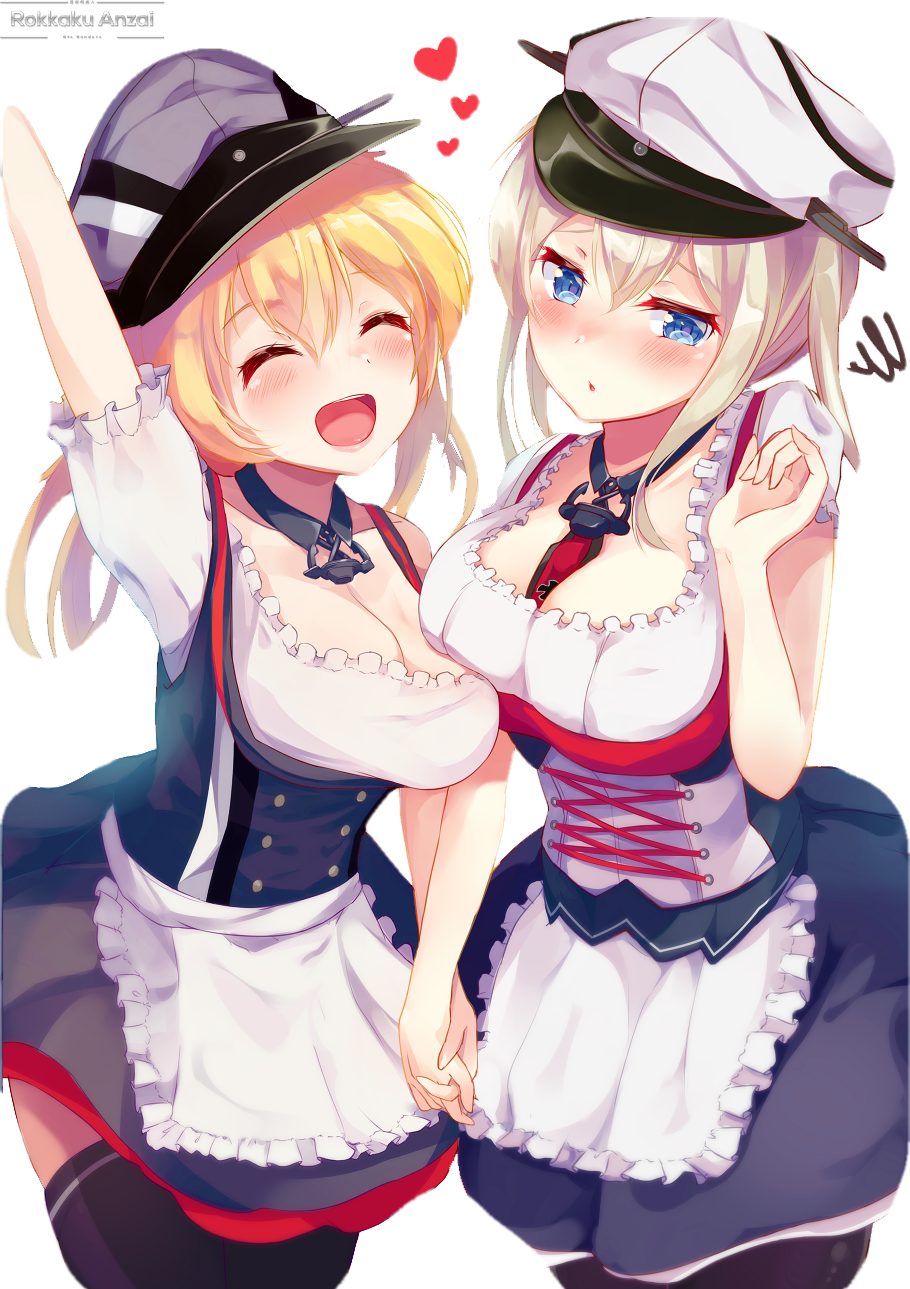 [Kancolle Render] - Prinz and Graf