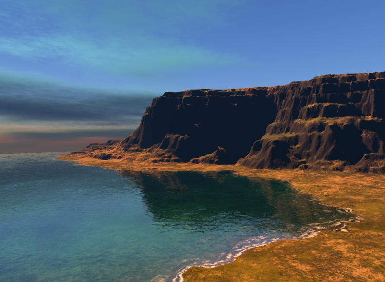 Blue lake by charmedy on DeviantArt