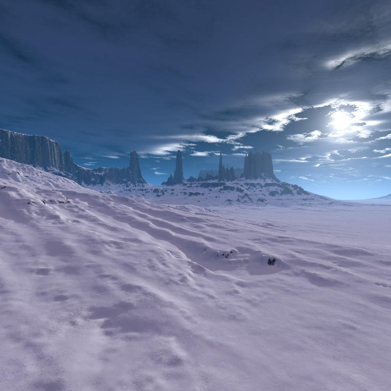 Mountain Blue Snow by charmedy on DeviantArt
