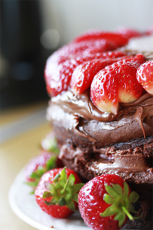 Nutella Strawberry Cake 2