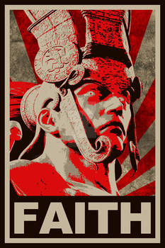 Tekken - Ancient Ogre FAITH propaganda poster WIP