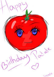 Tomate wishing happy birthday !