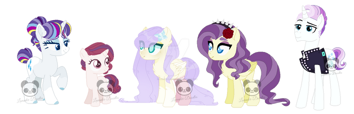 Mama Rarity and Daughters