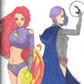 Starfire and Raven