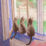 cats by the window