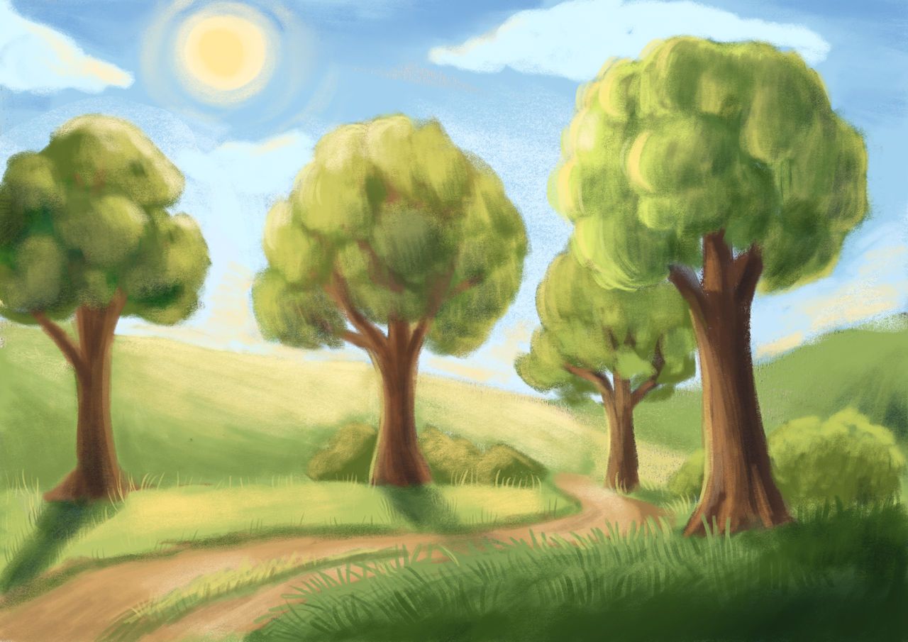 Tree Render Deviantart Landscape with trees by yeyeyy on DeviantArt