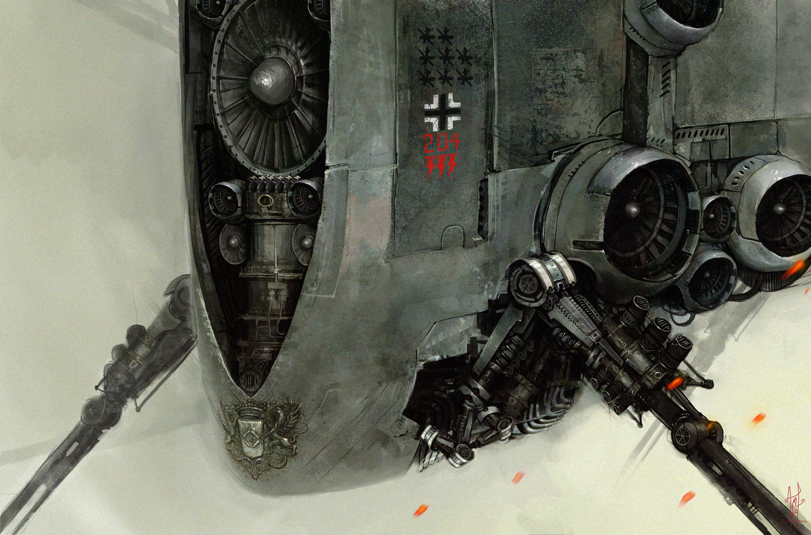 German tank zeppelin by Marcodalidingo