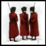 three red coats