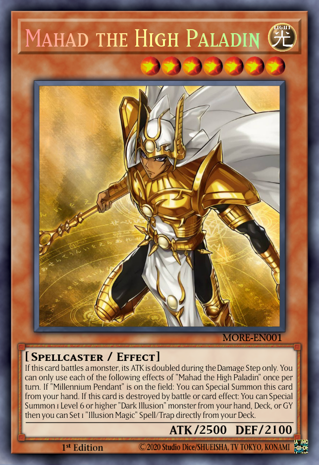 mahad yugioh card 4nationgames's 2002-Now Yu-Gi-Oh! - Miscellaneous Promos #SBPR-EN004 you can reveal it and Special Summon it from your hand YU-GI-OH! - Palladium Oracle Mahad