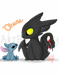 stitch and toothless