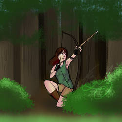 Archer in the Woods