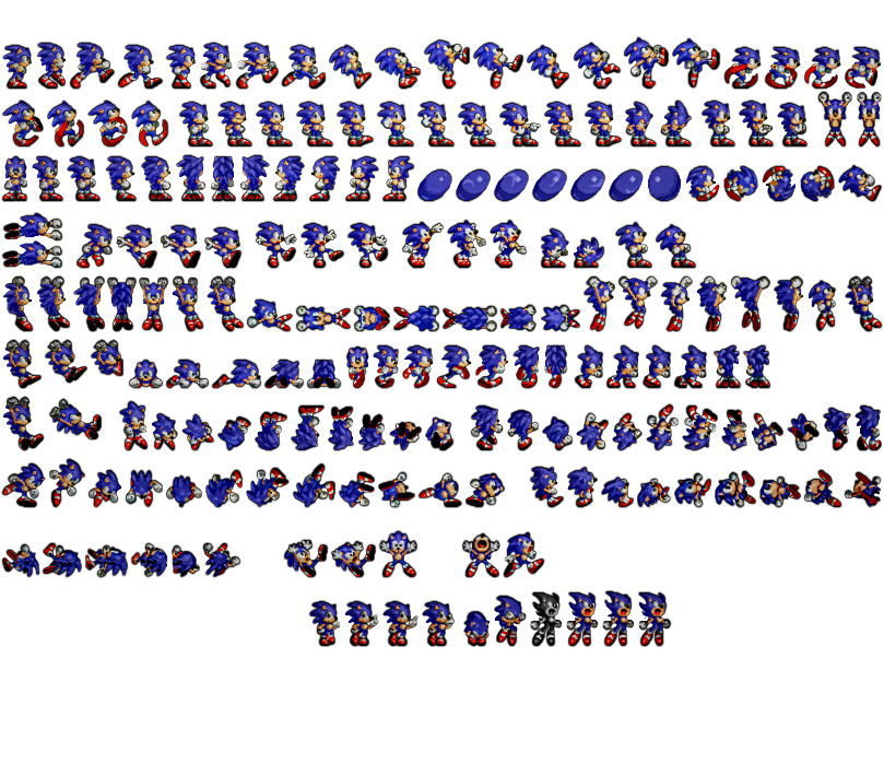 Sonic Sprite Png - All Sonic The Hedgehog Sprites, Transparent Png - vhv