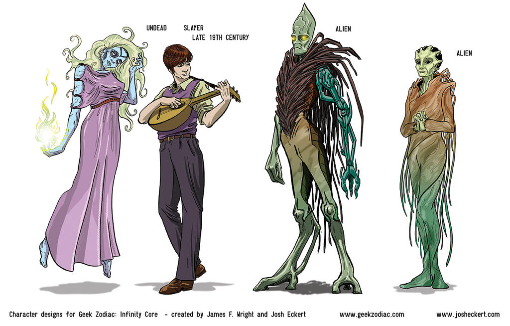 Geek Zodiac: Infinity Core characters by JoshEck on DeviantArt