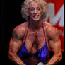 Senior muscle lady