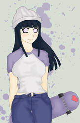 hinata skateboarding color