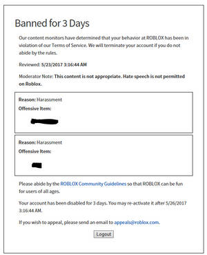 Sad News By Supermax124 On Deviantart - well my roblox account got banned for 3 days because i said an offensive thing