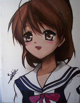 Nagisa- Clannad- watercolors