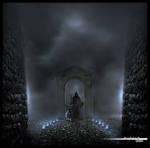 The road through the gate by Bergkristalle