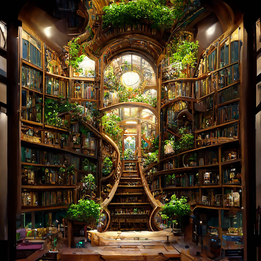 Magical Library - Stock by jeffkingston on DeviantArt