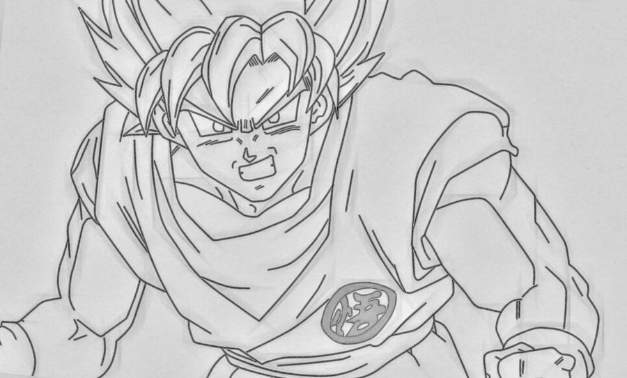 Dibujo De Son Goku Super Saiyan Blue (Ssgss) by TheRodrigoIvanZ on  DeviantArt