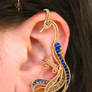 golden bird ear cuff