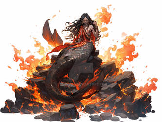 Fire mermaid elemental 4$ 27.10.23 8