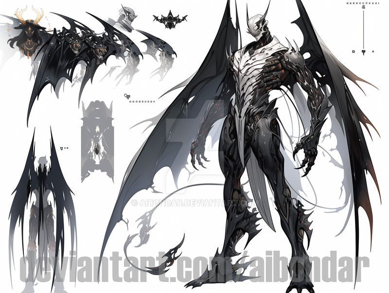 Demon Flying Reference Mystical flying demons 28.12.23 $4 14 by aibondar on DeviantArt