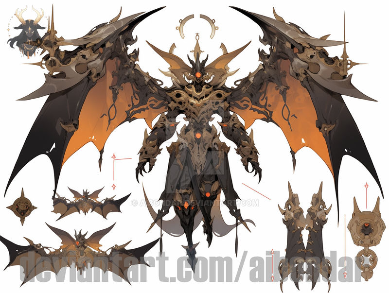 Mystical flying demons 28.12.23 $4 205 by aibondar on DeviantArt