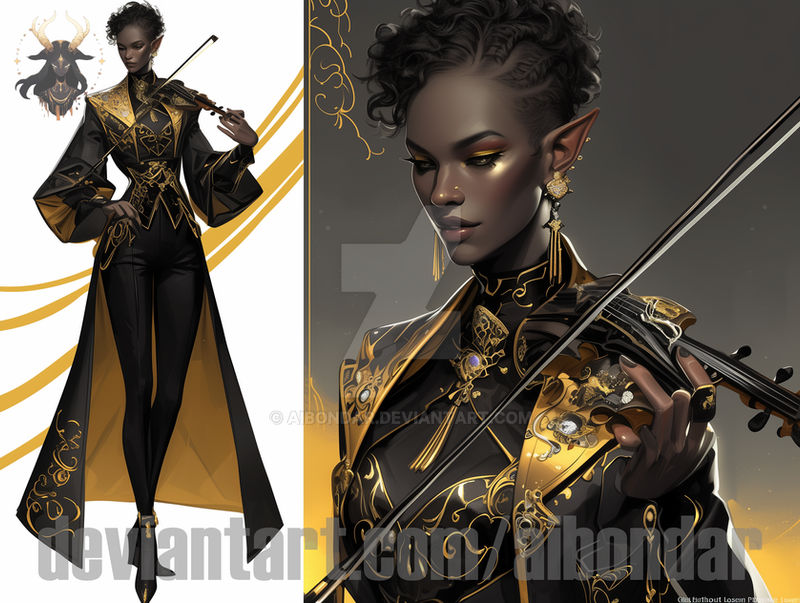 DND Drow musician 17.03.24 $5 50 by aibondar on DeviantArt