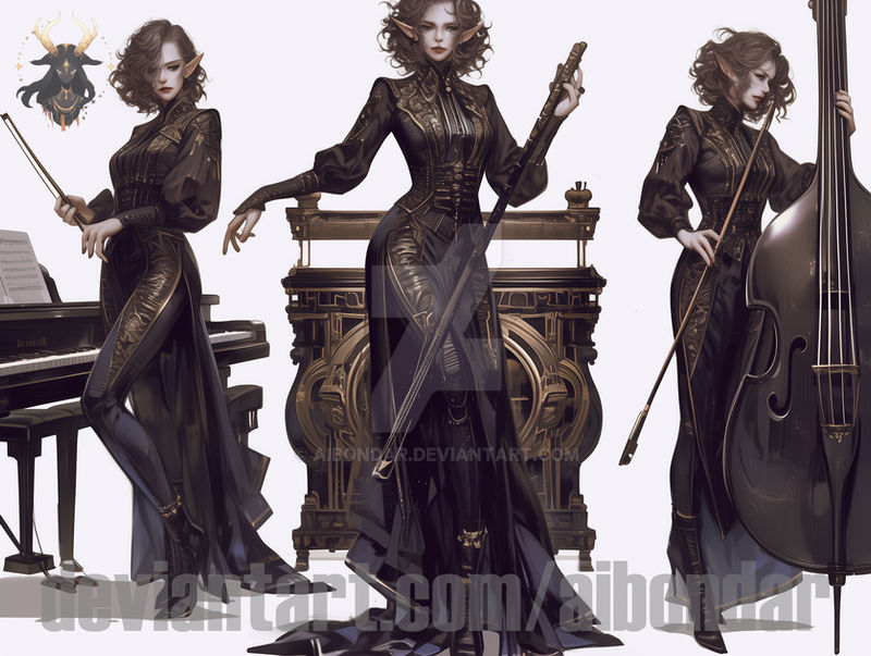 DND Drow musician 17.03.24 $5 52 by aibondar on DeviantArt