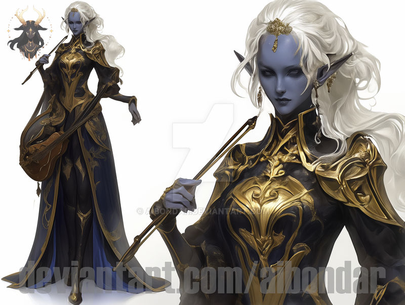 DND Drow musician 17.03.24 $5 75 by aibondar on DeviantArt