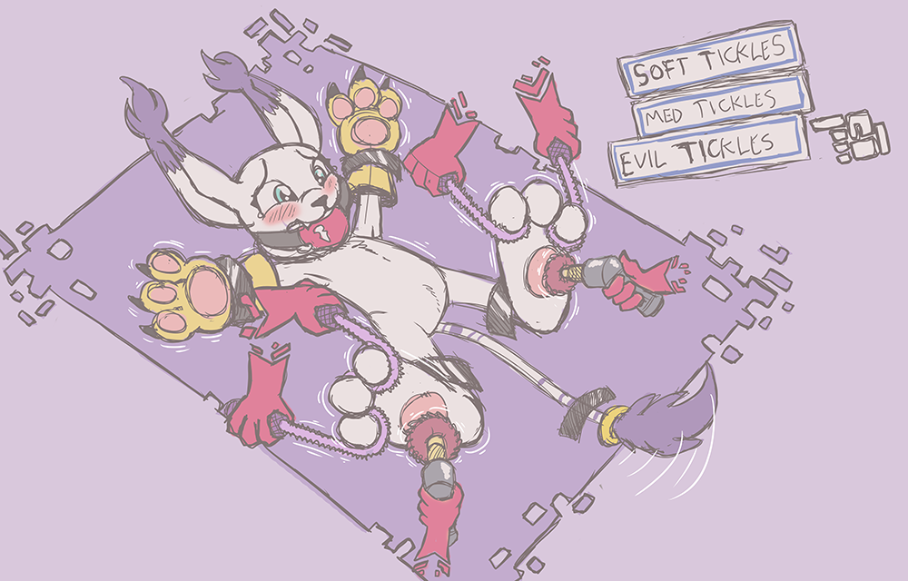 Gatomon - Tickle Option Selected