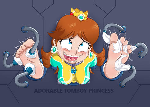 A Tickled Tomboy Princess Daisy