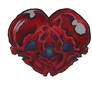 skull heart tattoo flash
